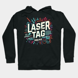 C'mon Laser Tag Squad Gun Gamer Matching Competition Novelty Hoodie